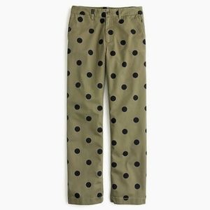 **SOLD **J Crew Tall Boyfriend Chino in Polka Dot